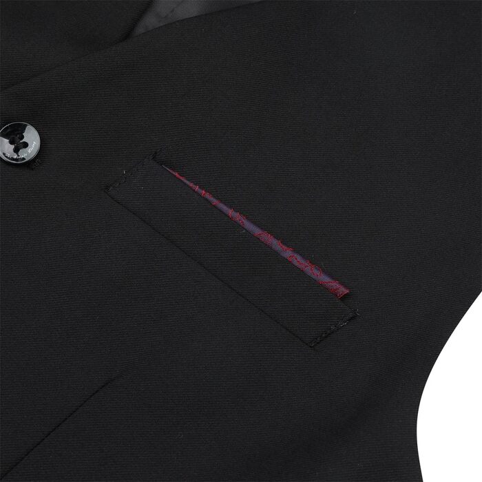 Чоловіча класична жилетка Allthemen Slim Fit з V-подібним вирізом для костюма, весіль та бізнесу, чорна, розмір L