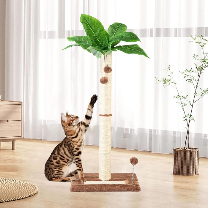 Котячий кігтетоп Leisuremix XXL, 80 см, зелений, сучасний дизайн, для великих котів