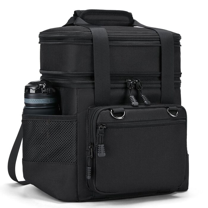 Тактична ланч-торбинка HSHRISH: велика, ізольована, водонепроникна, 15L, чорний камуфляж