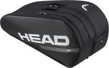 Сумка для ракет HEAD Tour Racquet Bag чорного та білого кольорів