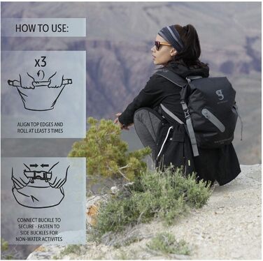 Gecko Brands Unisex Waterproof 30-Liter Backpack