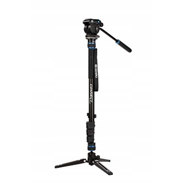 Відеомонопод Benro Connect з гідравлічною відеоголовкою S2 PRO (пласка основа)