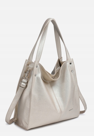 Сумка-шопер Luigisanto зі штучної шкіри, золотиста