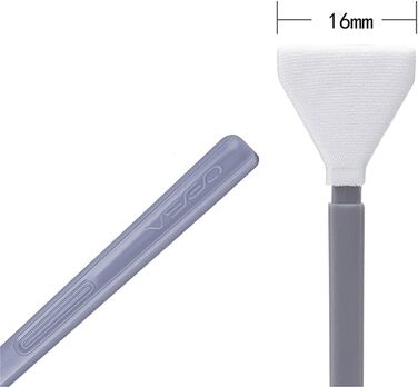 Набір для чищення сенсора камери VSGO 12 шт. з розчином 10 мл, сухими стікерами для CCD/CMOS, для Nikon, Sony (16 мм з очисником)