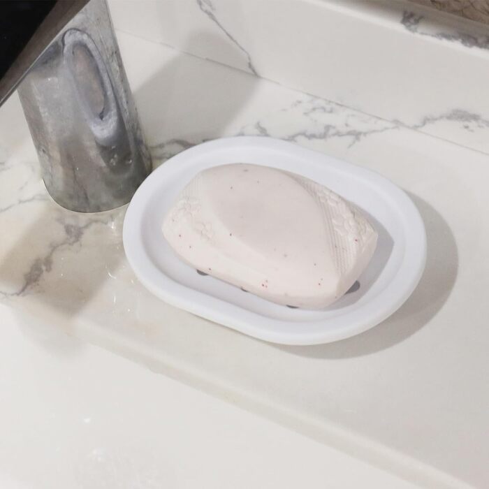 Набір мильниць Topsky (2 шт.): для ванної та кухні, легке очищення, суха мильниця