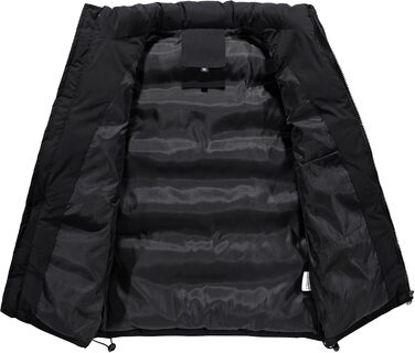 Чоловіча степкова жилетка ASKSA з коміром-стійкою, без рукавів, Slim fit, для активного відпочинку, чорна