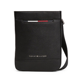 Жіноча сумка-кросбоді Tommy Hilfiger TH Central Mini Crossover, чорна гладка шкіра, універсальний розмір