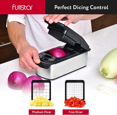 Мандоліна для овочів та фруктів 14-в-1 PRO з нержавіючої сталі, чорна: слайсер, шинковка, тертак, нарізчик для огірків, цибулі, картоплі, сиру