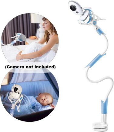 Кріплення для дитячого монітора, гнучка камера, 360° обертання, універсальне для більшості дитячих моніторів