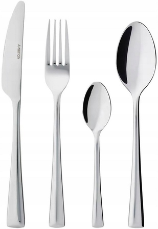 Набір столових приборів Ambition Siena, 48 предметів, на 12 осіб, полірована сталь