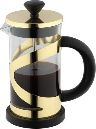 Кавоварка French Press Café Olé Classico, 800 мл, 6 чашок, нержавіюча сталь, золоте покриття, CM-08G