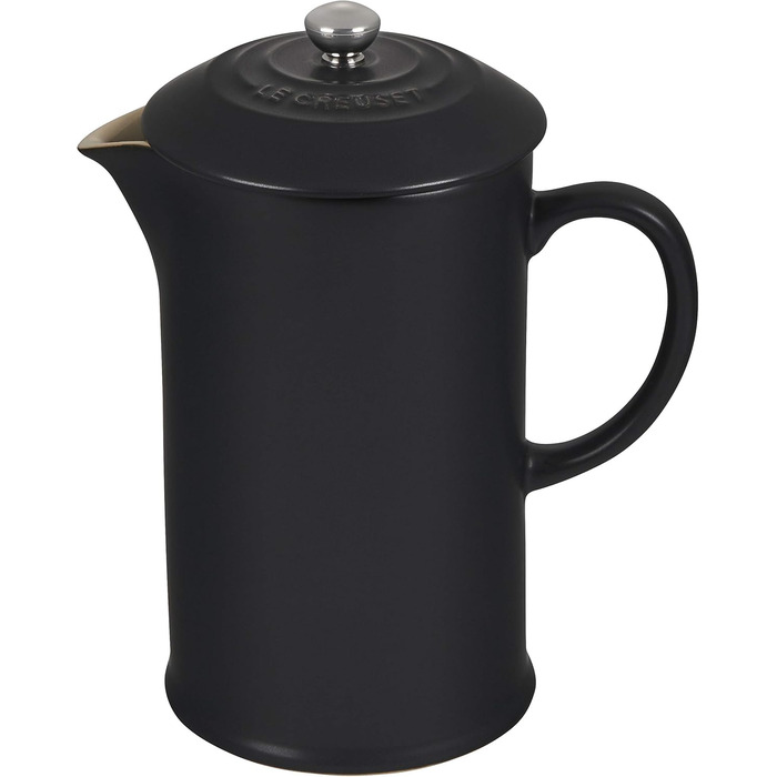 Le Creuset Stoneware Coffee Press, 1 L, Matte Black, 91028200000000