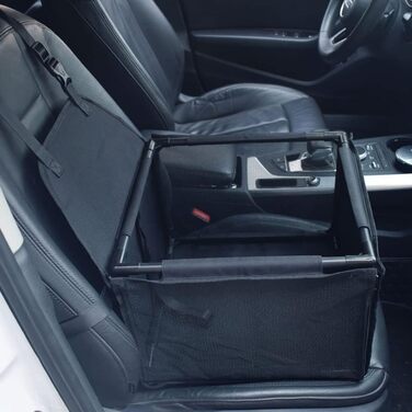 Водонепроникний і дихаючий килимок для автомобіля з домашніми тваринами GUOYI® - безпечний, двошаровий, потовщений, з сумкою для перенесення та подушкою для подорожей (чорний)