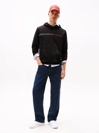Чоловічий худі Tommy Jeans Entry Graphic з капюшоном, чорний (S)