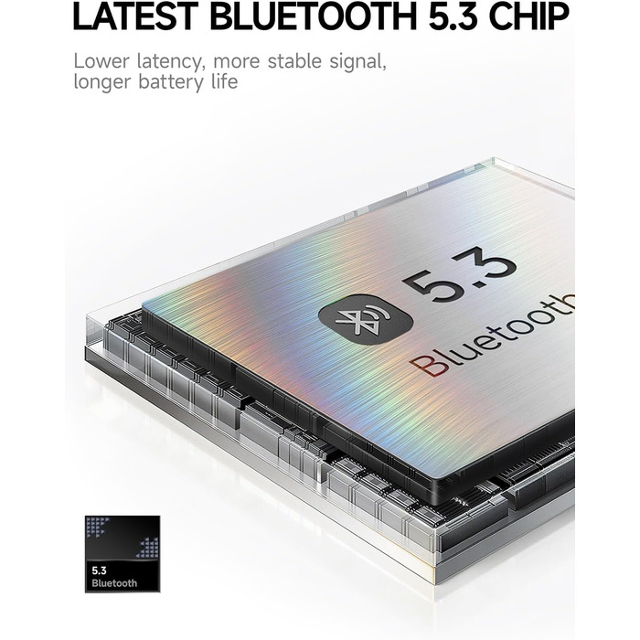 Бездротові навушники Picun B8 Bluetooth з 3 музичними режимами EQ, 120 годин роботи, глибокий бас, для телефону, ПК, офісу, подорожей (Рожевий)
