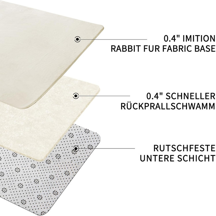 Sour Lemon Rug Living Room 200x300, Rug Children's Room Smooth Rug Gray Rabbit Fur Short Pile Washable Rug, Modern Non-Slip Rug for Bedroom, Fluffy Rug Area 140x200