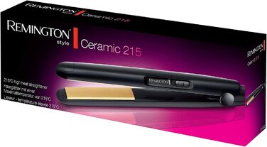 Випрямляч для волосся Remington S1450 (чорний) - вузькі керамічні пластини, швидкий нагрів, 215°C