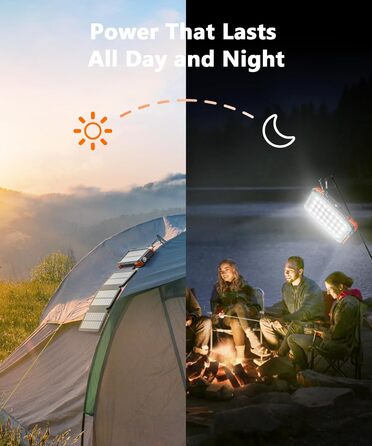 Сонячний Power Bank WASTDE 26800mAh з сонячною панеллю, USB-C, 18W, вологостійкий, з ліхтариком (SOS), для телефонів та планшетів, помаранчевий