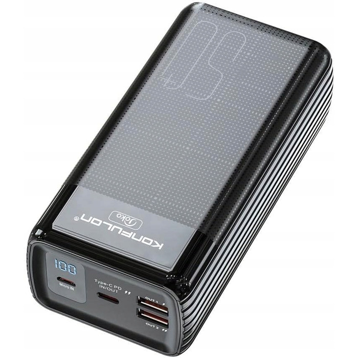 Потужний павербанк Konfulon 50000 mAh, чорний