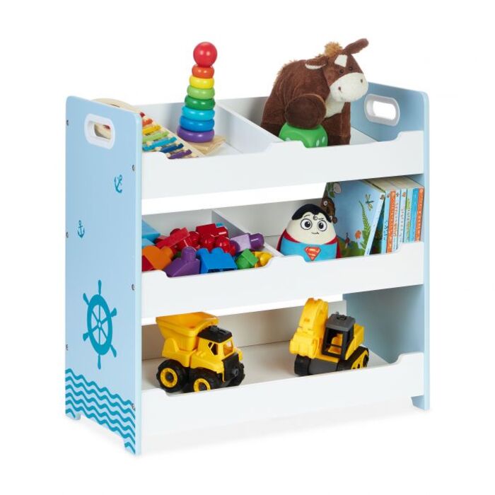 Relaxdays Kids' Shelving Unit with 5 Compartments