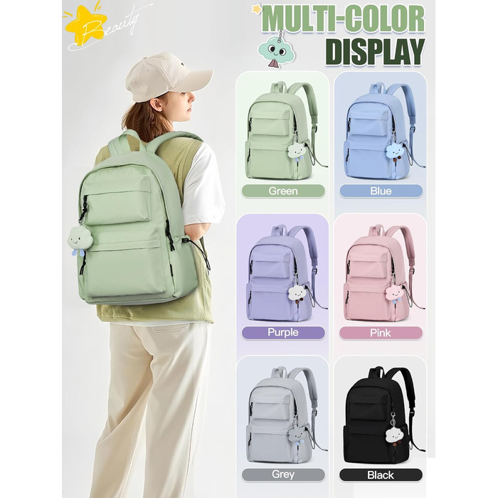 Жіночий рюкзак FIORETTO для дівчаток та хлопчиків, 15.6