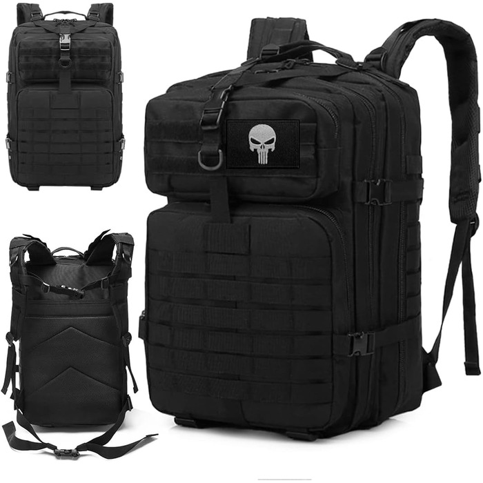 KSIBNW Military Backpack 50L Tactical, Large Capacity Survival Waterproof Climbing Hiking Trekking Backpack Travel 3 Days Outdoor Men's For Travel
