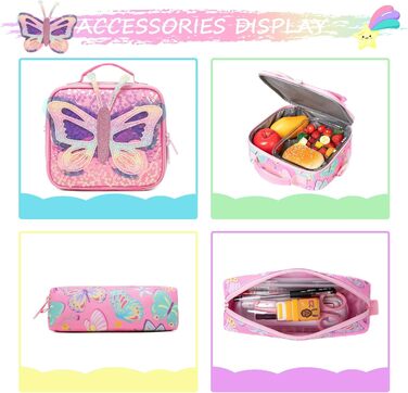 Шкільний рюкзак для дівчаток HTgroce 3 клас. Рожевий рюкзак з метеликом