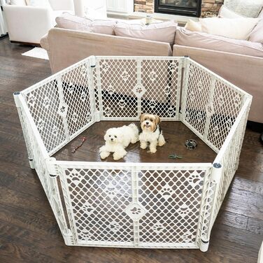 Вольєр для собак MyPet з 8 панелей, сірий, довговічний, UV-стійкий, портативний, регульований, зручний, дружній дизайн