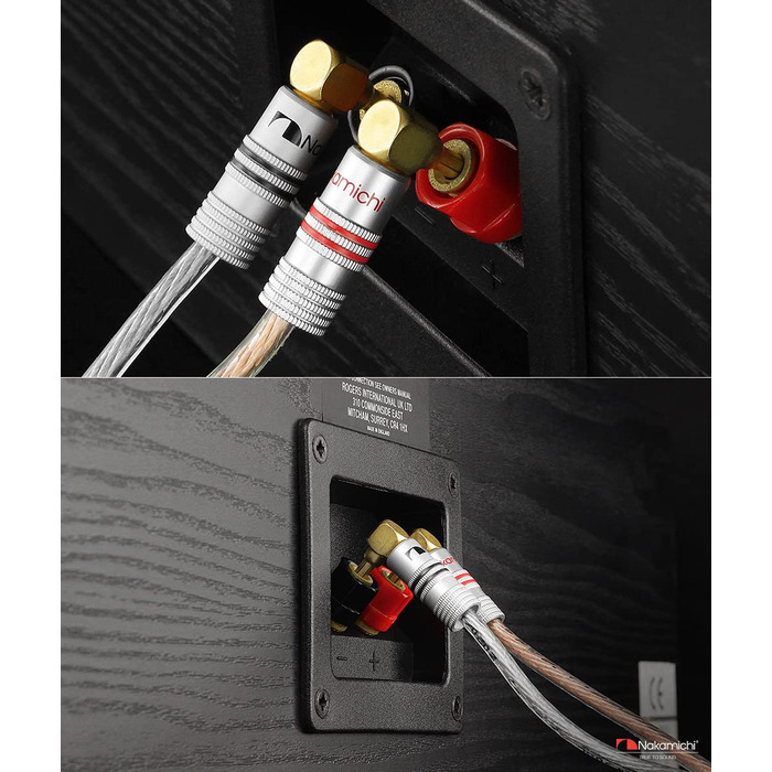 Навушникові роз'єми Nakamichi 24K позолота, 12-18 AWG, 4 мм, для динаміків, підсилювачів, Hi-Fi, AV Receiver, Stereo, домашній кінотеатр, аудіокабель, 4 шт. (2 пари)