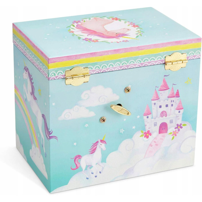 Скринька для прикрас з музичною шкатулкою та шухлядками 