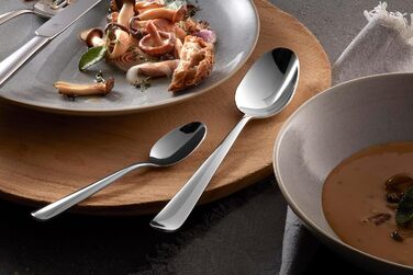 ZWILLING Swing Cutlery Set, 68-piece, for 12 people, 18/10 stainless steel, polished flatware, dishwasher-safe, Silver