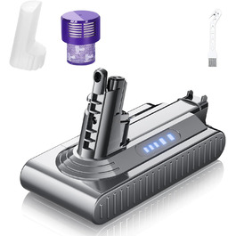 Замінний акумулятор BATTOOL V10 6000mAh для пилососів Dyson V10 Animal/Motorhead/Fluffy/Total Clean/Absolute (1 фільтр + 1 щітка)