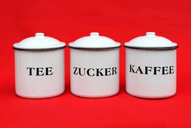 Ambiente Haus 51206 Tea/Coffee/Sugar Box 12 cm Enamelled