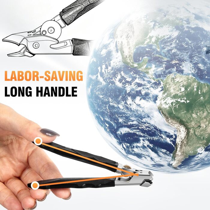 Манікюрний кусачок для товстих нігтів, 4 шт. срібного кольору