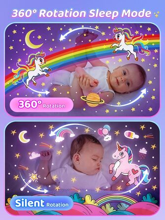 Star Projector for Kids with 15 Films, Music Box for Baby Girls with 10 Songs, 7-Color Night Light for Children, Star Projector Baby Gift for Girls, Kids Room Decoration