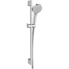 Hansgrohe Vernis Blend Shower Set, water-saving showerhead with shower hose and shower rail 0.65m, handheld shower with 2 spray modes, Chrome (2 spray modes)