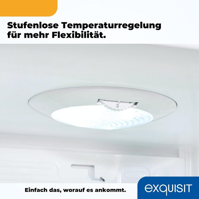 Exquisit KB505-V-040E: Міні-холодильник 40л, білий, ширина 45см, висота 51см, двері відкриваються зліва/справа