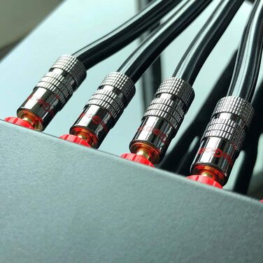 Бананові конектори 24K позолота для акустичних систем - (6 пар / 12 шт.) (24 шт.)