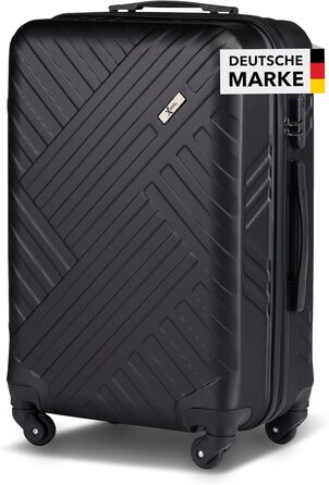 Чемодан Xonic Design - ABS, 360° колеса, Замок, Розміри M-L-XL, Чорний