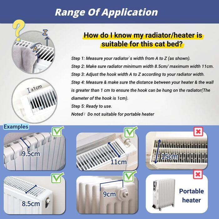 Килимок для котів на батарею Happi N Pets, сірий, 55 x 34 x 27 см