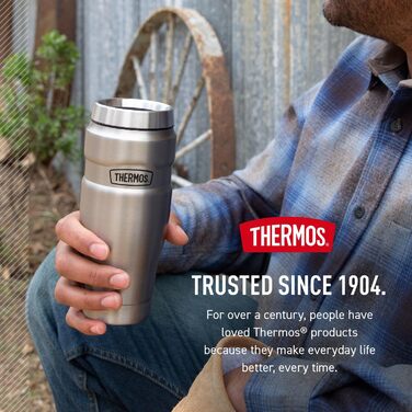 Термос туристичний King 16 oz з нержавіючої сталі - Термокружка для напоїв