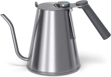 Coffee Gator True Brew Pour Over Coffee Kettle – Professional Pouring Kettle with Precise Swan Neck Spout, Integrated Thermometer, and Quick Fill Lid – Suitable for All Stove Tops – 1.6l