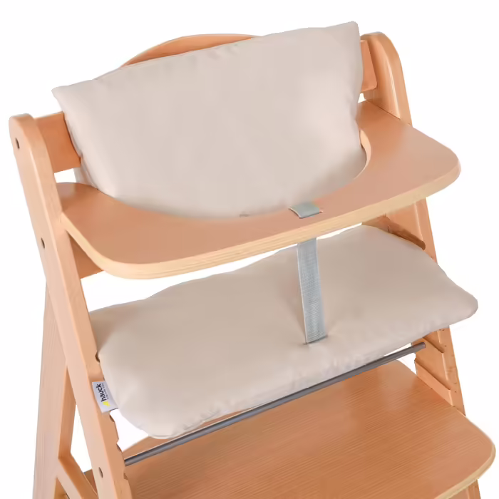 hauck 2-piece Deluxe Seat Cushion for Alpha Highchair - Seat Cushion/Seat Liner/Highchair Cushion (Beige)