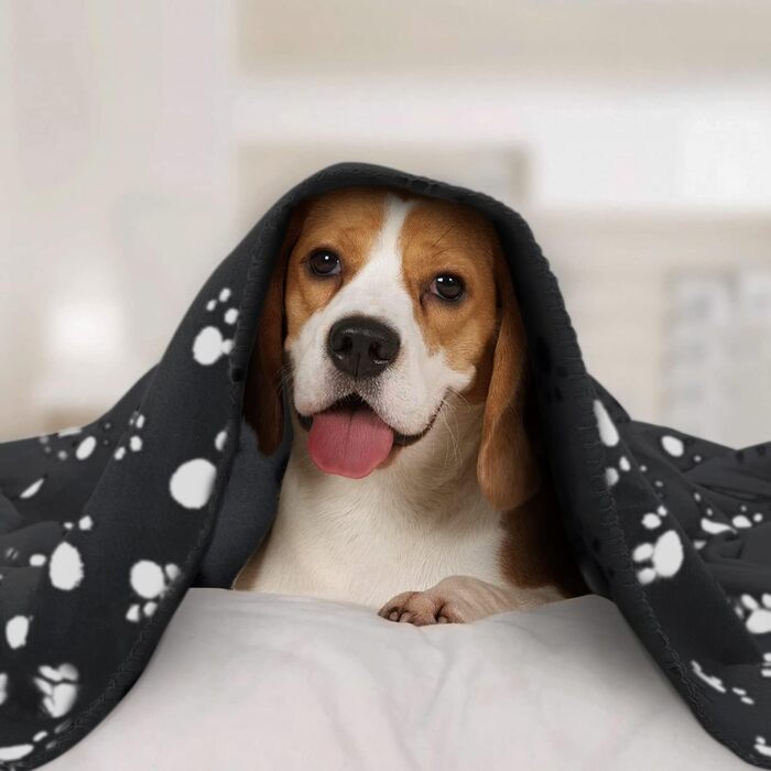 М'яка флісова підстилка для собак та котів Nobleza, 75х75 см, чорна