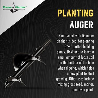 Ручний культиватор Power Planter 307 для саду, висадки цибулин та рослин у горщиках, для великих цибулин, преміум-якість