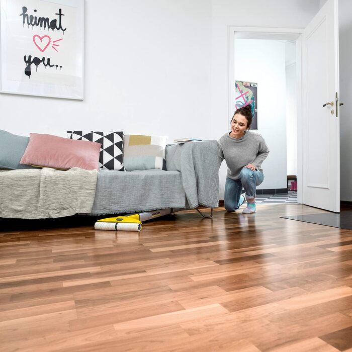 Електрична швабра Kärcher EWM 2, бездротова, для підлоги, до 60 м², жовта