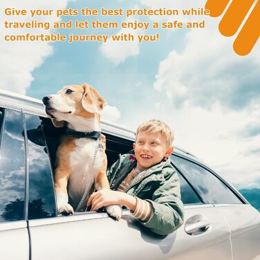 Нашийник для собак з кріпленням до авто, безпечний поводок-ремень, нержавіюча сталь 304, 105 см