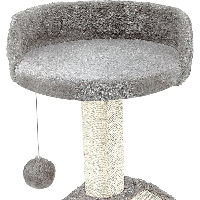 Дерево-кіт Beltom® Kratzbaum 54 см. Рожево-біле (сіре) - ігровий комплекс для котів