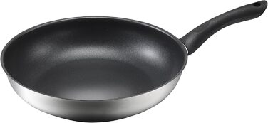 KOPF Frying Pan Set Alfons (Ø 24 + 28 cm) Stainless Steel Frying Pans Induction with Teflon Non-Stick Coating, 2-Piece Set