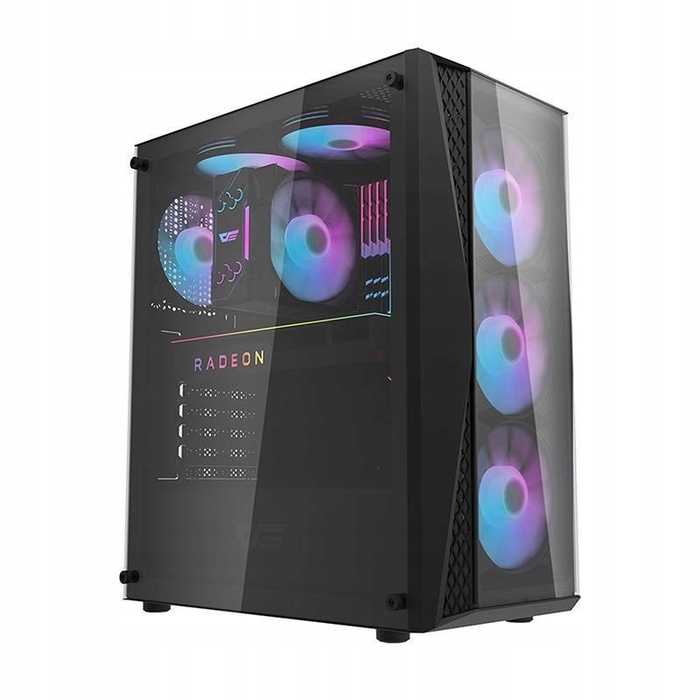 Корпус для комп'ютера Darkflash DK352 Plus Midi Tower ATX, чорний, з вікном
